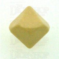 D&G Opaque Blank Ivory D10 Dice