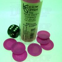 Koplow Casino Stacking Poker Chips Purple x 50