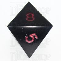 GameScience Opaque Coal Black & Red Ink D8 Dice