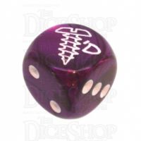 Chessex Gemini Purple SCREWED Logo D6 Spot Dice