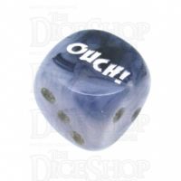 Chessex Phantom Black OUCH! Logo D6 Spot Dice