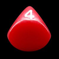 Impact Opaque Red & White D4 Dice