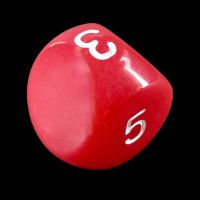 Impact Opaque Red & White D5 Dice