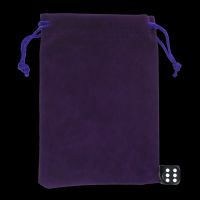 TDSO Small Royal Purple Soft Touch Dice Bag