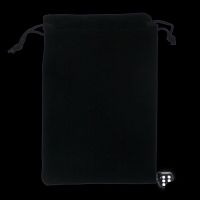 TDSO Large Pitch Black Soft Touch Dice Bag