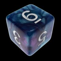 TDSO Duel Purple & Teal with White D8 Dice