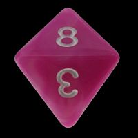 TDSO Duel Pink & Pearl White D8 Dice