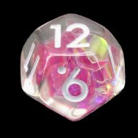 TDSO Pink Dragon Scale D12 Dice