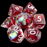 TDSO Red Dragon Scale 7 Dice Polyset