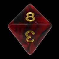 TDSO Duel Blood & Shadow D8 Dice
