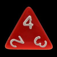 TDSO Opaque Red D4 Dice