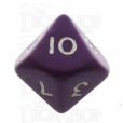 D&G Opaque Purple D10 Dice - Numbered 1-10