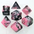 Chessex Gemini Black & Pink 7 Dice Polyset