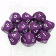 D&G Opaque Purple 10 x D10 Dice Set