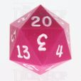 GameScience Opaque Pink & White Ink D20 Dice