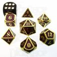 TDSO Metal Fire Forge Gold & Purple MINI 12mm 7 Dice Polyset
