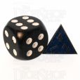 TDSO Metal Fire Forge Silver & Sapphire Blue MINI 12mm D4 Dice