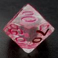 TDSO Confetti Clear & Pink Percentile Dice