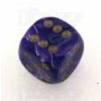 D&G Marble Purple & White 15mm D6 Spot Dice