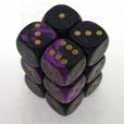 D&G Oblivion Purple & Black 12 x D6 Dice Set