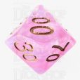 TDSO Pearl Swirl Pink & Purple with Gold Percentile Dice