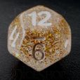 TDSO Particles Gold & Silver D12 Dice