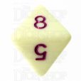 TDSO Pastel Opaque Yellow & Purple D8 Dice