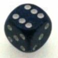 Chessex Speckled Stealth 16mm D6 Spot Dice