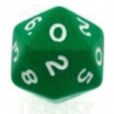 D&G Opaque Green D20 Dice - Numbered 0-9 x 2