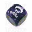Chessex Vortex Purple BOOM Logo D6 Spot Dice