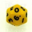 D&G Opaque Yellow D20 Dice - Numbered  0-9 x 2