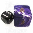 D&G Marble Purple & White JUMBO 34mm D6 Dice