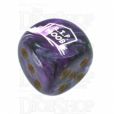 Chessex Vortex Purple RIP NOOB Logo D6 Spot Dice