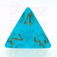 Chessex Borealis Teal D4 Dice
