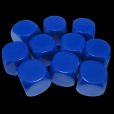 TDSO Opaque Blank Blue 16mm 10 x D6 Dice Set