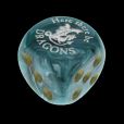 Chessex Vortex Black Here There Be Dragons D6 Spot Dice